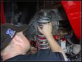 RE8003 Installing new rear coil.