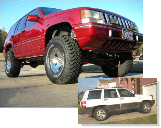 1994 Jeep Grand Cherokee ZJ with 5 inch lift