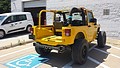 Right side view of Jeep JK after quarter paint